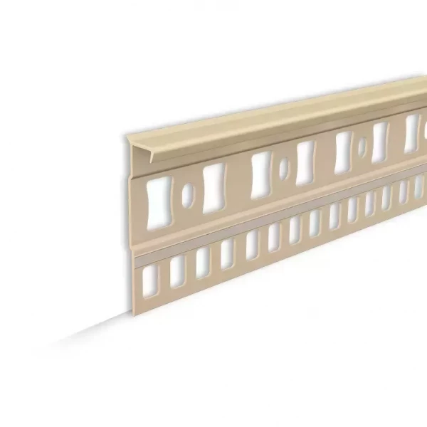 Плинтус для ковролина IDEAL 012 Бежевый Пк55-012, 55x7x2200мм